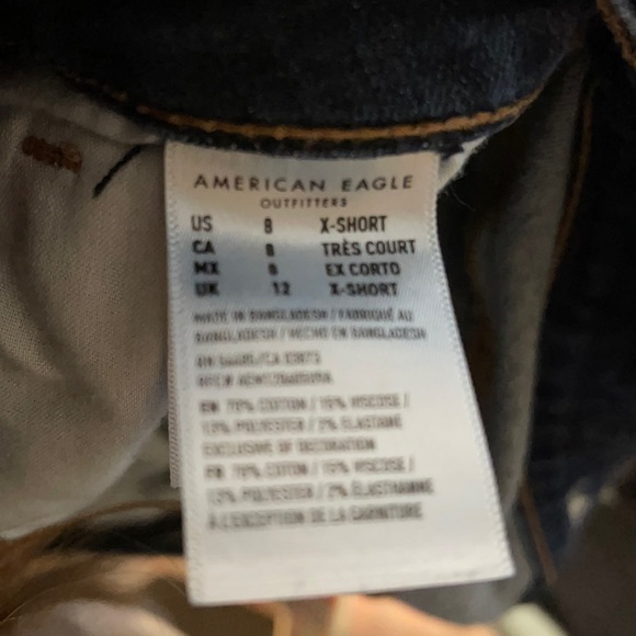 American Eagle Dark Wash Hi-Rise Skinny Jeans - Picture 7 of 7